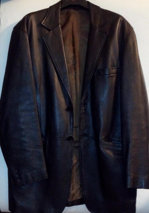 Sacou impecabil PIELE calitate slim fit Fedi Japonia - bust 120 cm