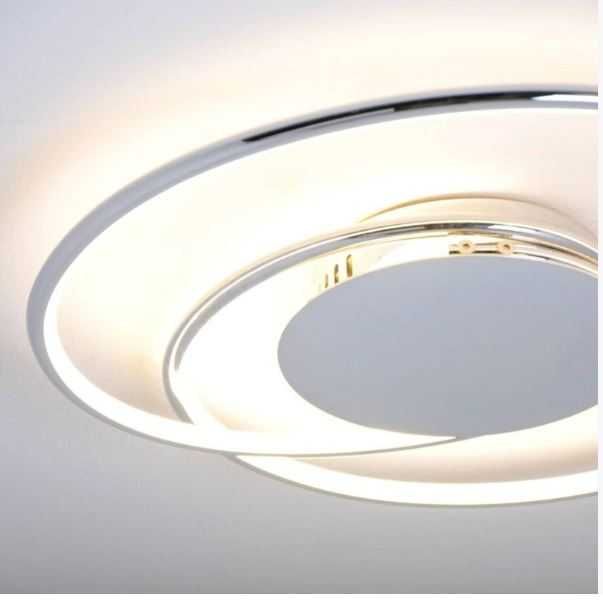 Lampă de tavan LED „Joline” (Modernă) în argintiu, fabricată din metal