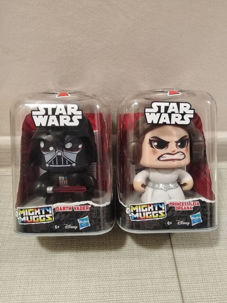 Figurine Mighty Muggs [fete schimbatoare] - Darth Vader & Leia