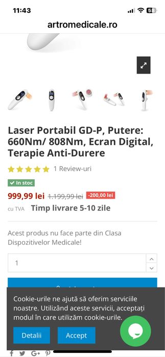laser terapeutic cu led
