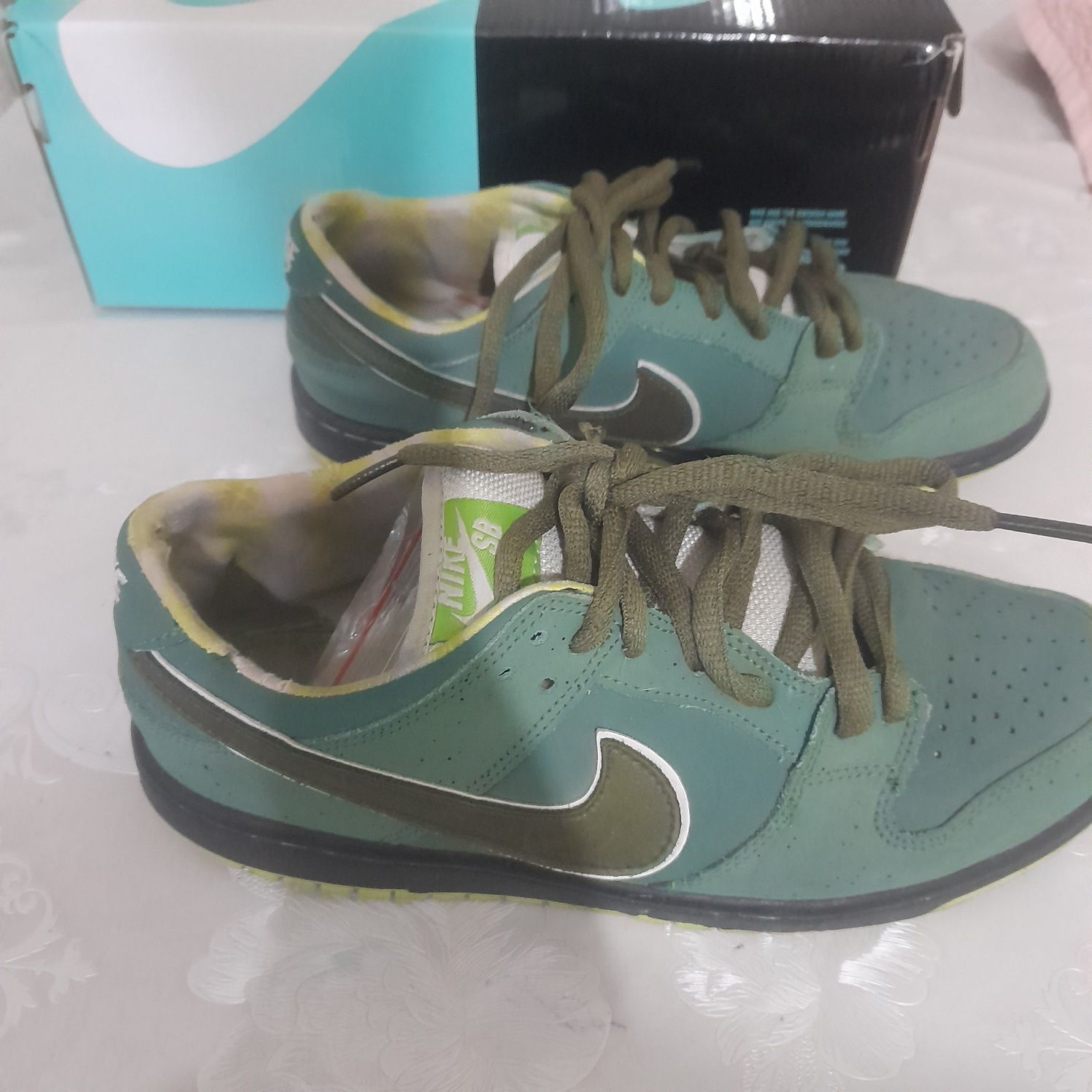 Кроссовки Nike SB dunk low pro green lobster