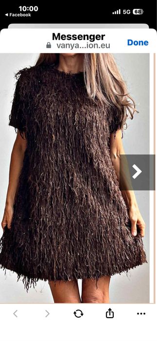 Рокля нова с лъскави нишки