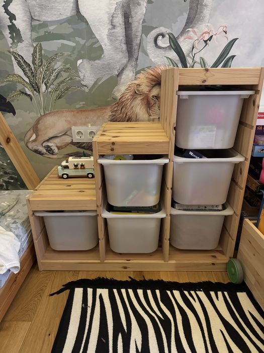 Ansamblu depozitare + cutii Ikea Trofast