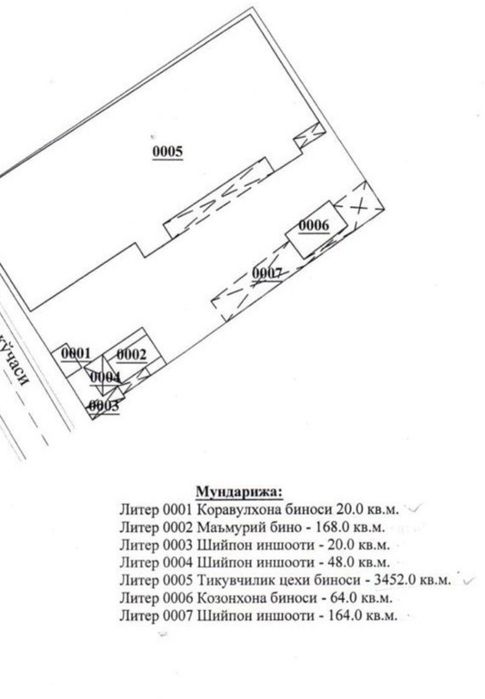 Продаётся производственное здание 32,5 соток  3 936 кв.м. Бектемир.