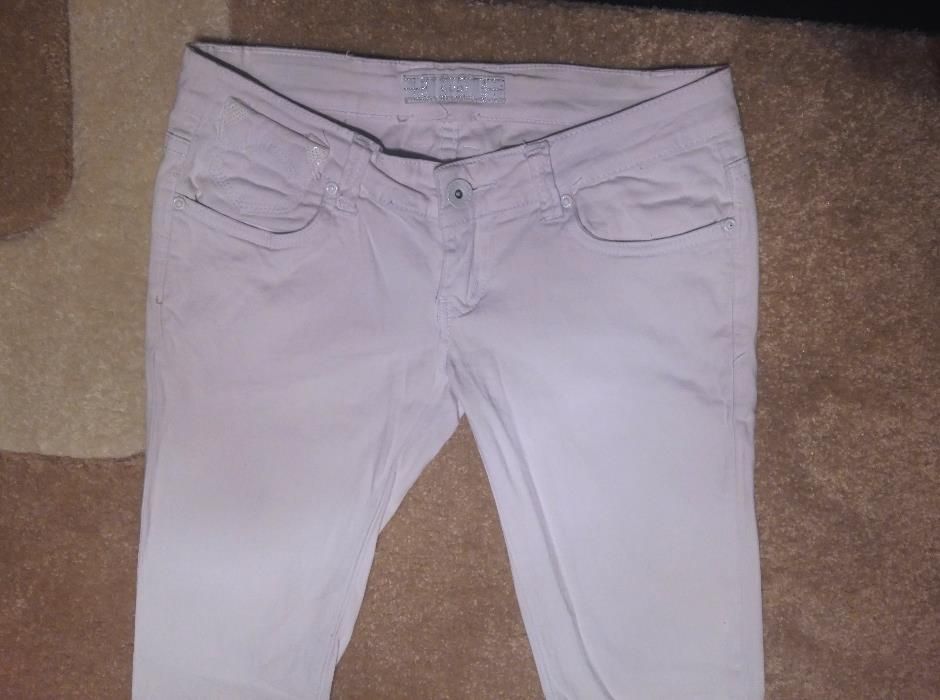 Blugi jeans skinny Cudi albi