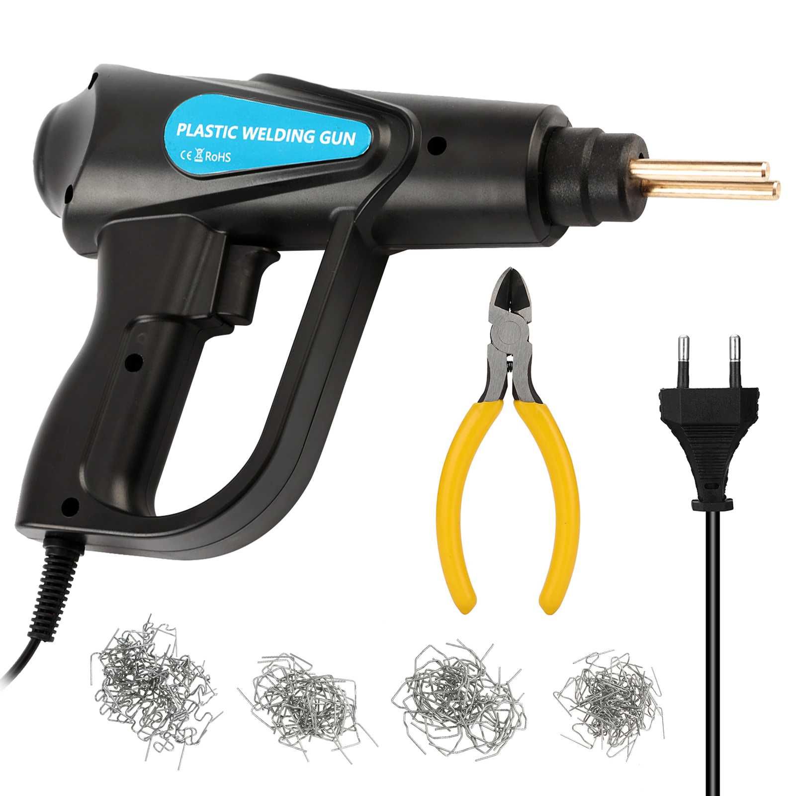 NOU! 70W Pistol Aparat Lipit Sudat Plastic Profesional +200/800Capse