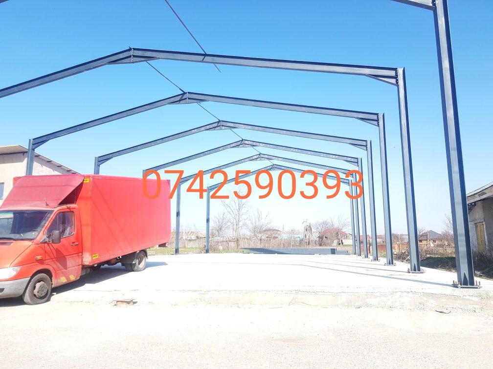 Vând hale metalică 12x30 h 4,5 m 8900 e extra ofertă