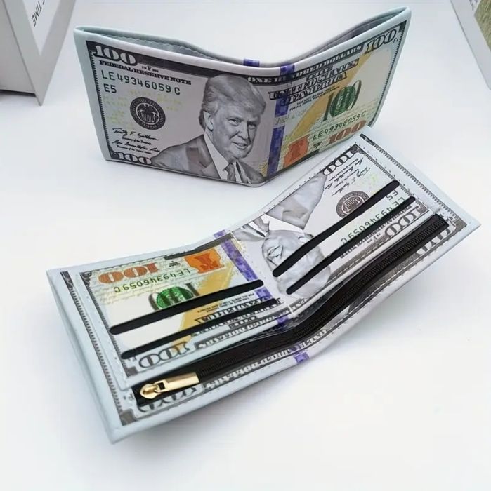 Portofele tip bancnote: 100USD/ UN MILION USD/TRUMP. Super încăpătoare
