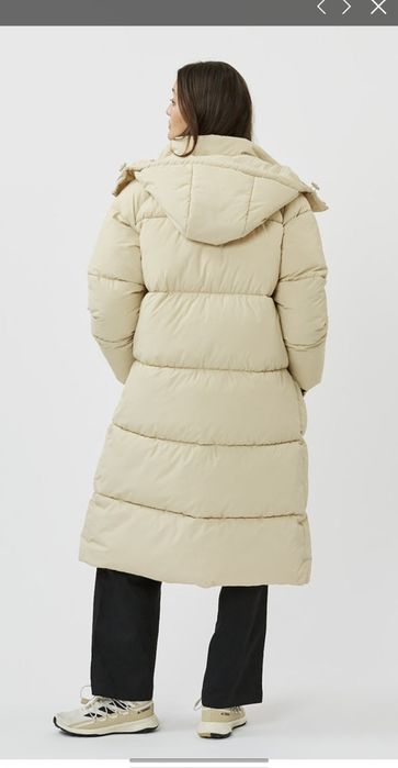 Дълго светло бежово пухено яке Minimum