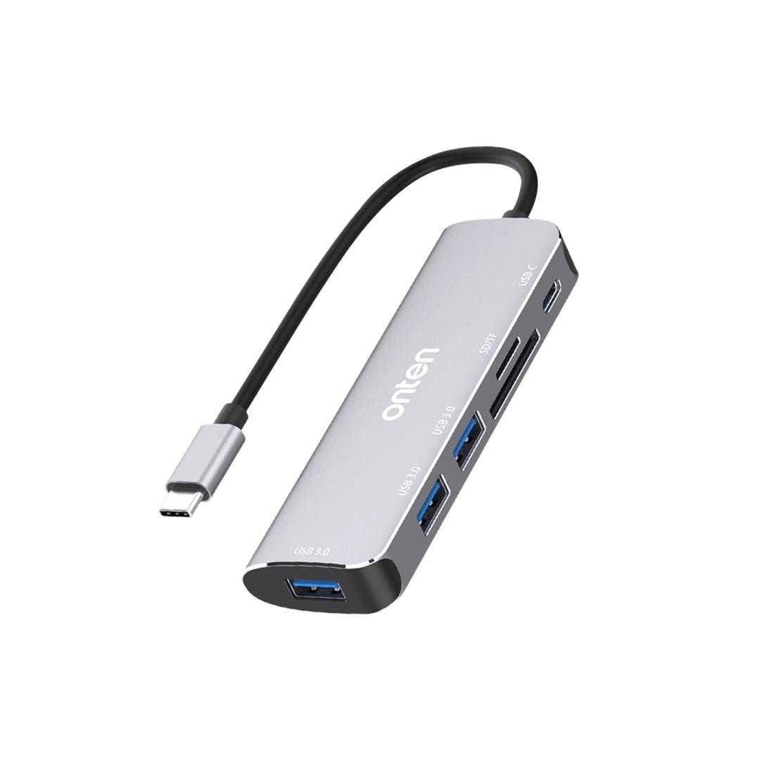 Хаб USB 3.0 3 порта +SD/TF Onten OTN-95116B