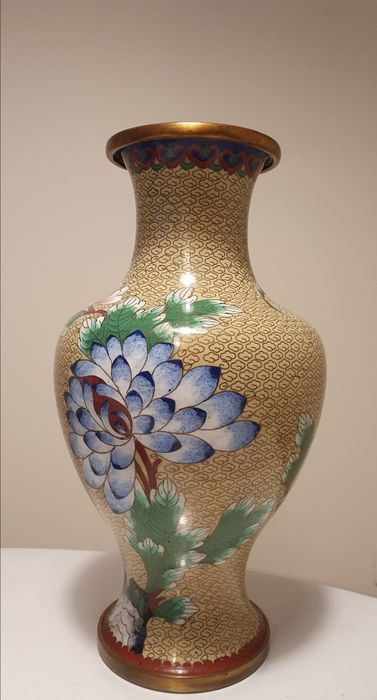 Vază cloisonné chinezească