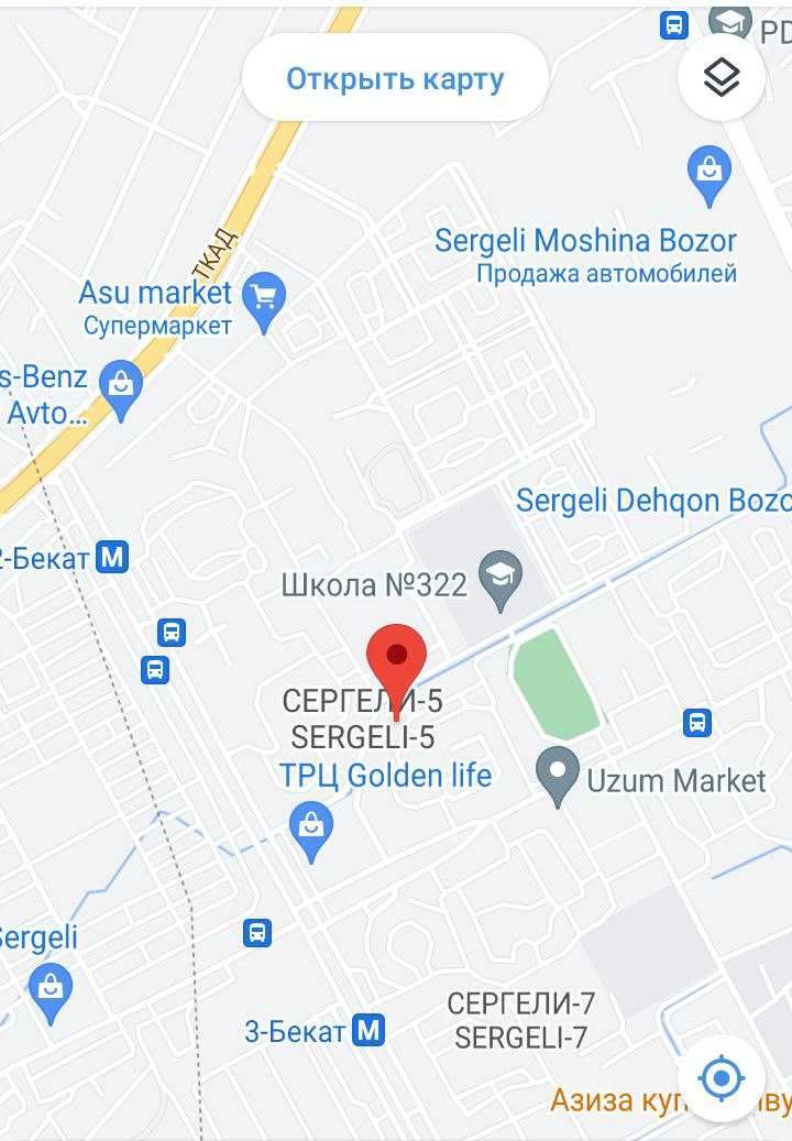 Yu  3х комнатная 84кв.м. квартира Сергели-5, Голден Лайф, Корзинка