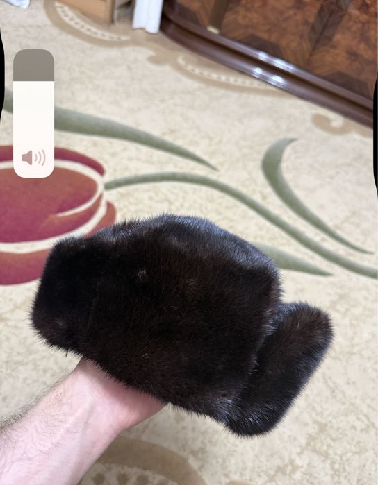 Норковая шапка мужская