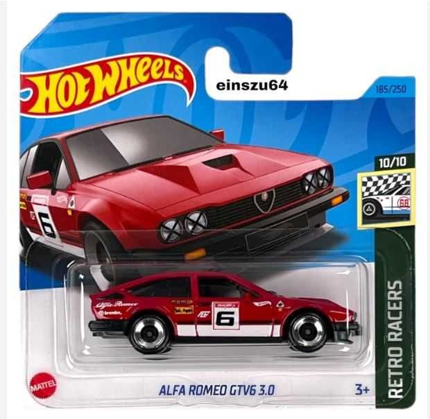 2023 Hot Wheels 185/250 RETRO RACERS 10/10 - Alfa Romeo GTV6 3.0