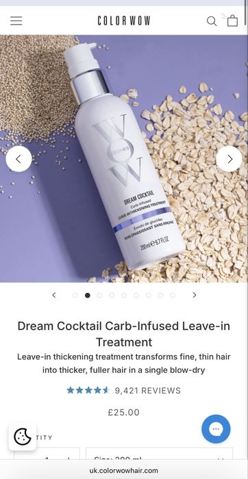 Color WOW Dream Cocktail Carb-Infused Leave-in Treatment