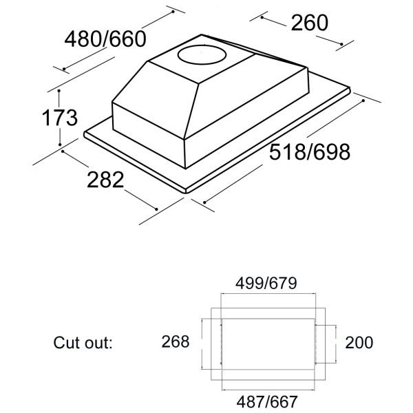 Абсорбатор ширм  за вграждане CDA CCA52WH

Print