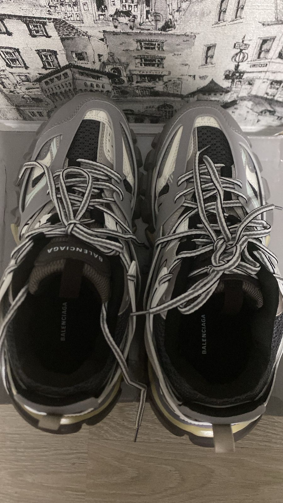 Balenciaga Track gray and white