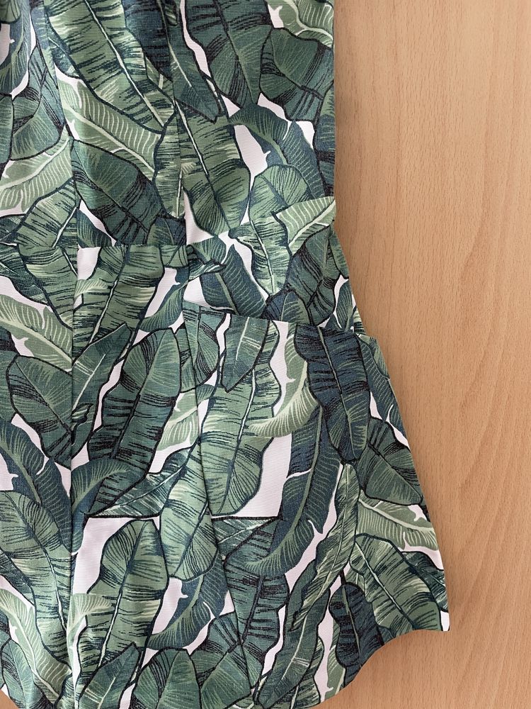 Дамски къс гащеризон със сърцевидно деколте H&M Conscious