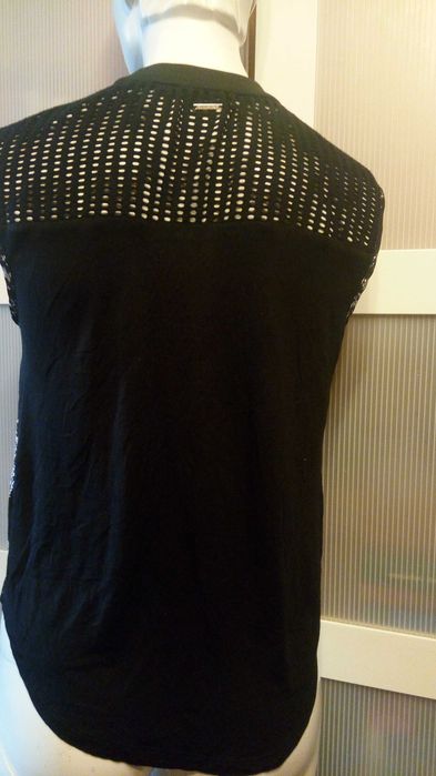 Tricou Calvin Klein Jeans asimetric bicolor