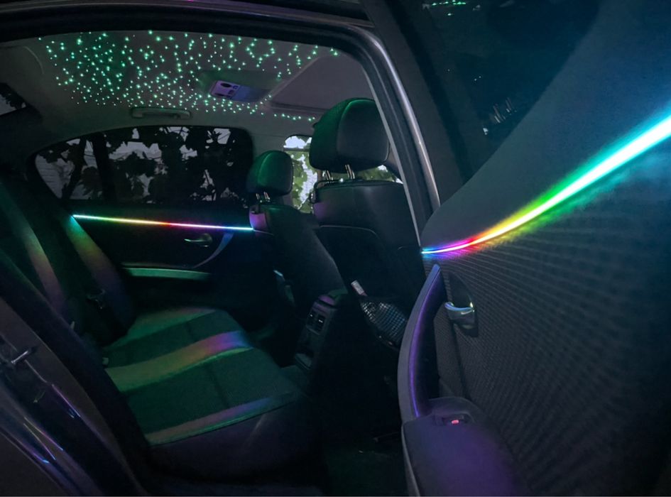 Kit fibra optica plafon 10w 500 fire auto/220v.