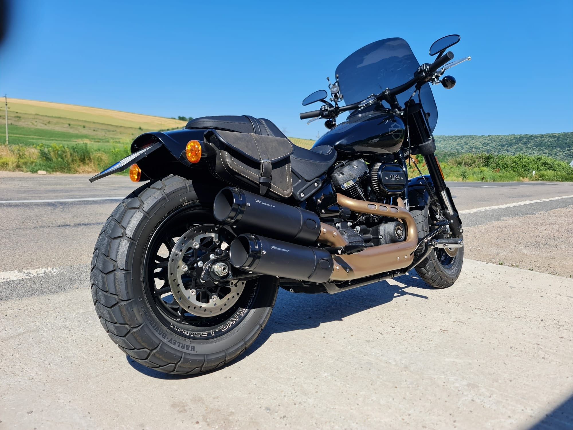 Harley Davidson Fat Bob 114 variante schimb studio Constanța.