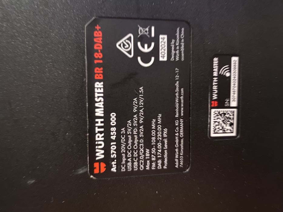 Работна Тонколона WURTH 18-DAB+ M-CUBE