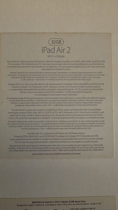 Ipad air 2 32gb cell