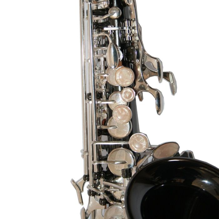 Saxofon Sopran curbat Karl Glaser® Sopranina Negru+clape Argintii Blac