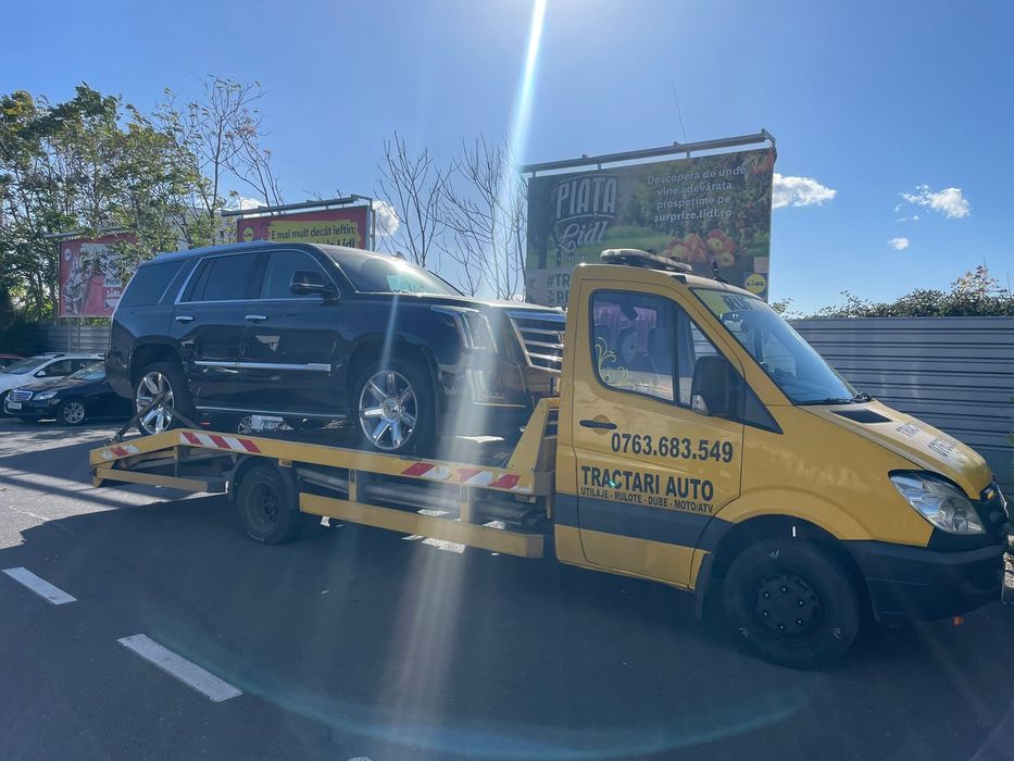 Tractari auto Bucuresti Ilfov Platforma auto Transport dube utilaje