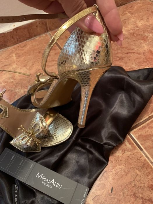 Sandale aurii piele Mihai Albu