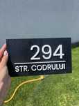 Număr de casă personalizat – realizat la imprimantă 3D