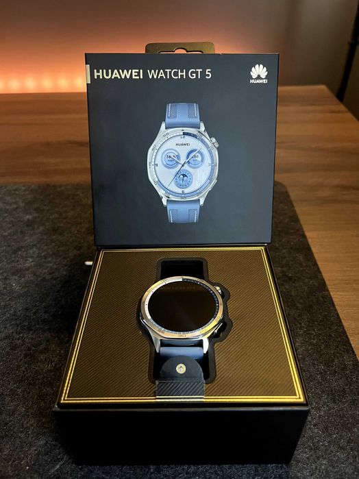 Huawei Watch GT 5, 46 mm, Stainless, Blue Woven Strap (РАЗОПАКОВАН)