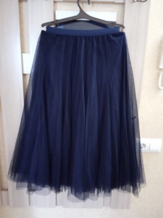 Юбка патчи удлиненная на резинке