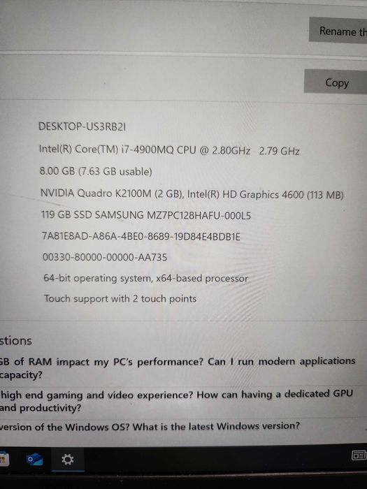 Lenovo ThinkPad W540 – i7 / Quadro K2100M / SSD / Refurbished / 4h Bat