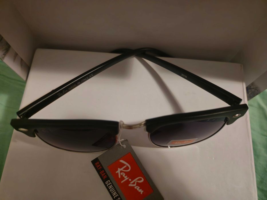 Ochelari de soare Rayban RB Clubmaster, lentila mov