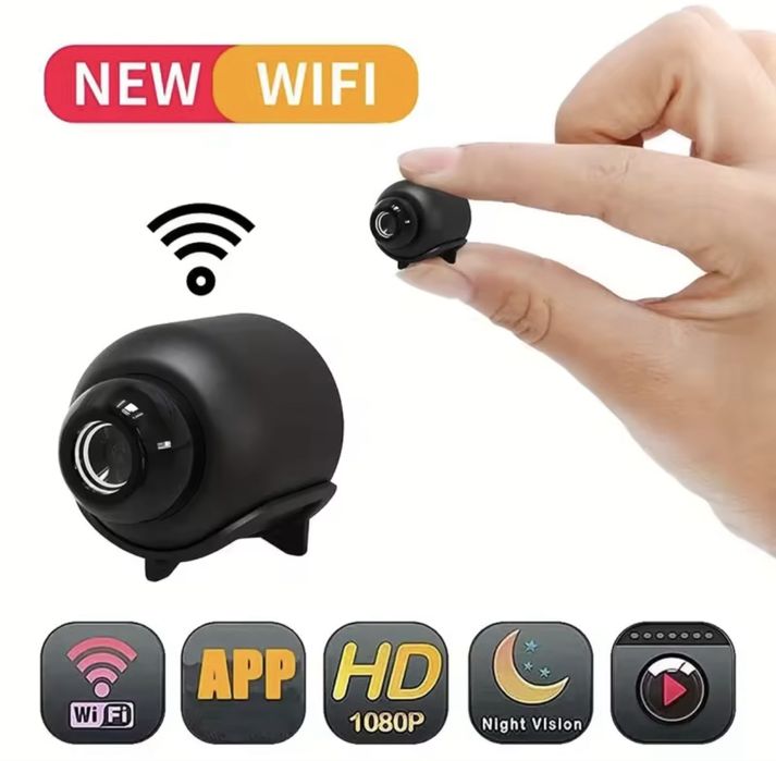 1080P FULL HD Mini WiFi Камера – Нощно Виждане , Аларма при Движение