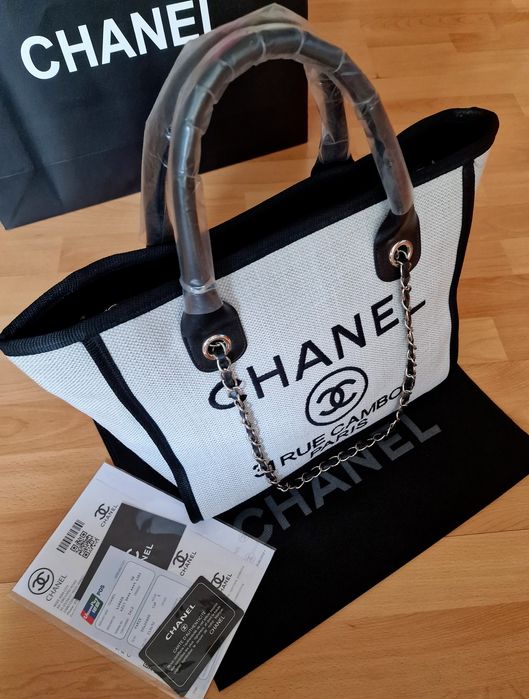 Geanta damă, material textil, logo brodat,saculet, etichetă incluse