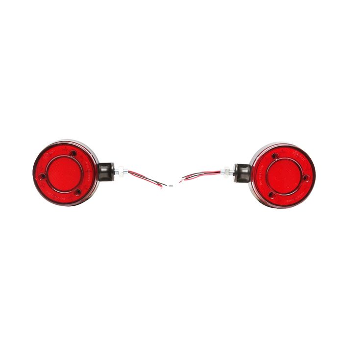 Lampa gabarit LED 12/24V pentru oglinda camion rosu/portocaliu