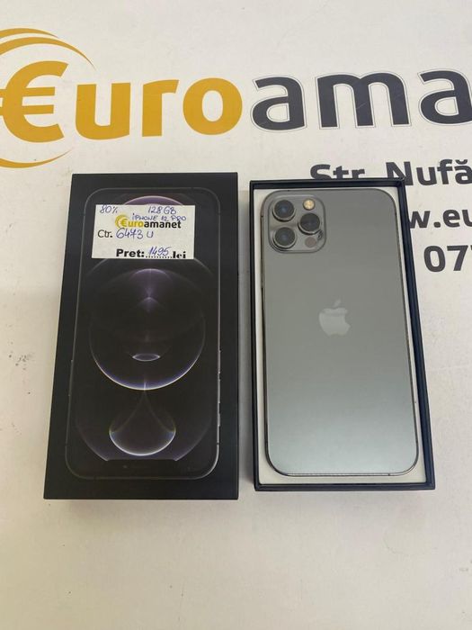 Telefon mobil Apple iPhone 12 Pro, 128GB, Baterie 80% -N2-