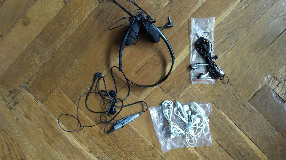 Casti audio cu mufa jack 3.5 mm panasonic sony si no name noi/folosite