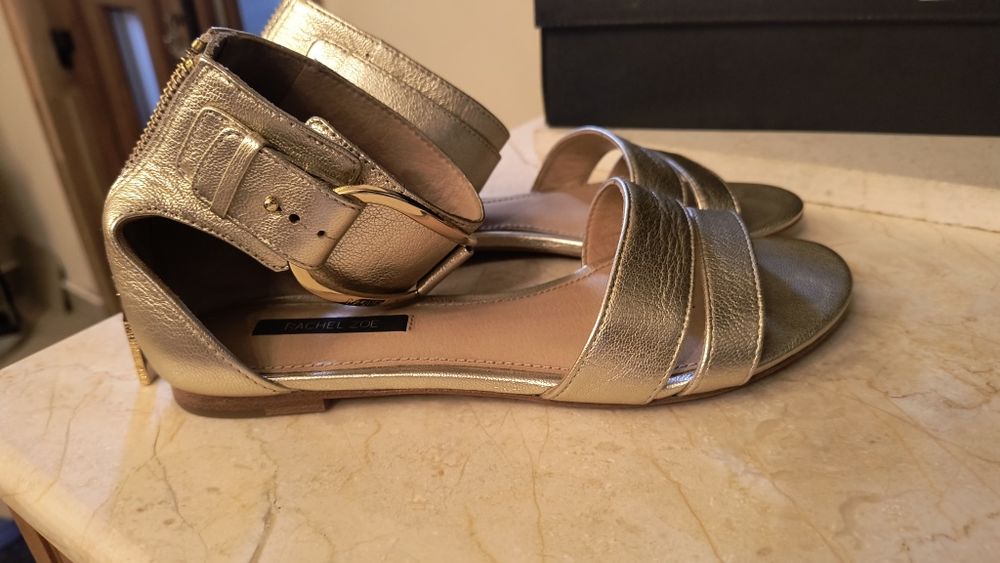 Sandale aurii Rachel Zoe