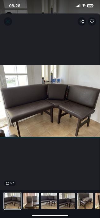 Coltar piele bucatarie