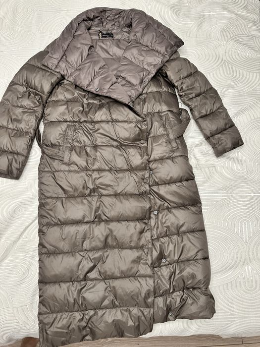 Теплый длинный пуховик от бренда SAVAGE