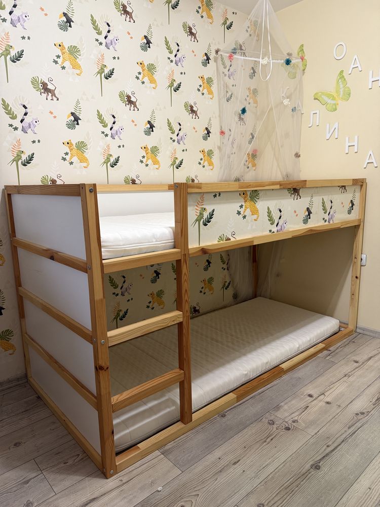 Легло KURA Ikea плюс секция TROFAST подарък матрак и палатка