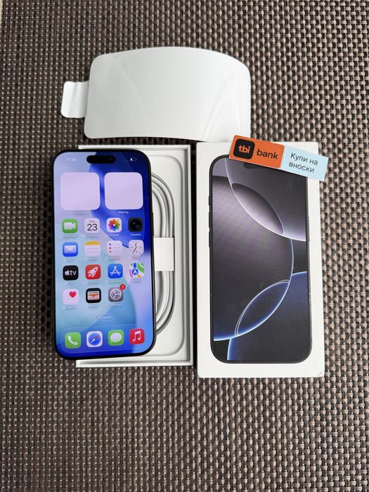 НОВ!iPhone 16 pro*ЛИЗИНГ*68лв/м Black айфон 16 про 128GB