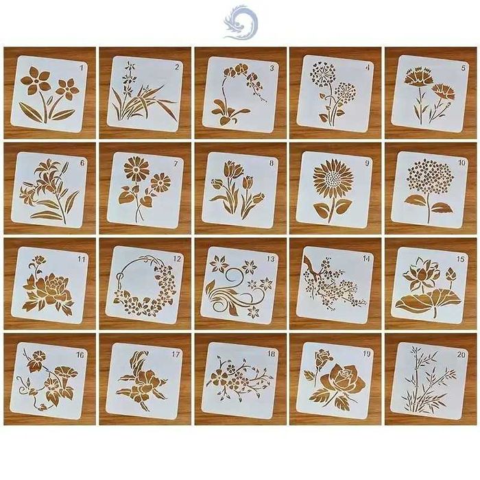 Релефен валяк с шарка и шаблони за декорация за боядисване на стени