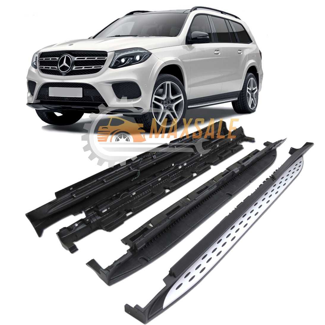 Степенки джип прагове Mercedes X166 GL GLS (12-19) Мерцедес ГЛ ГЛС