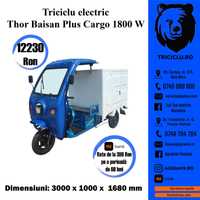 Triciclu electric Baisan Cargo-Plus tuk tuk nou 1800 w Agramix