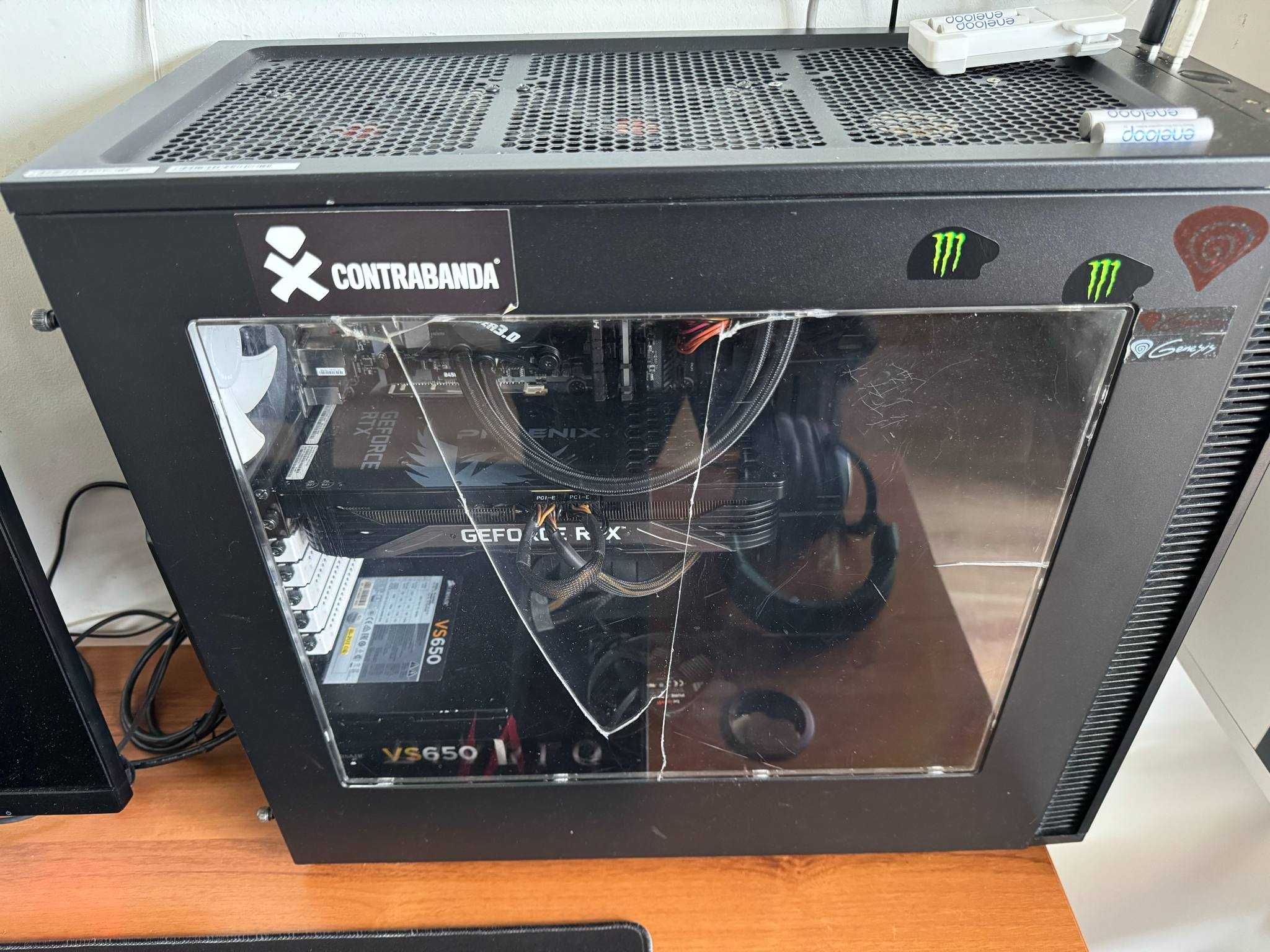 Геймърски компютър / Gaming Desktop PC Ryzen 7 2700X NVIDIA 3070 Ti