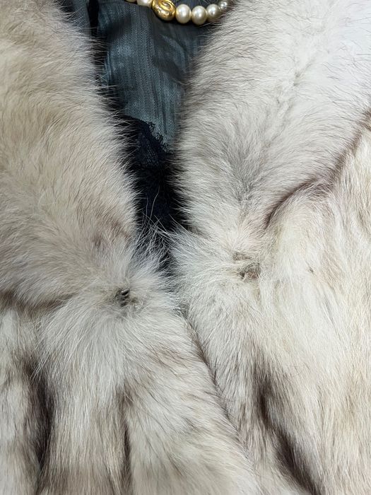 Blană naturală vulpe bej